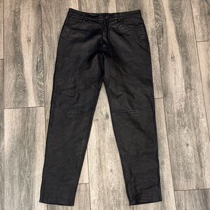 American Classic Colebrook Black Leather Pants
